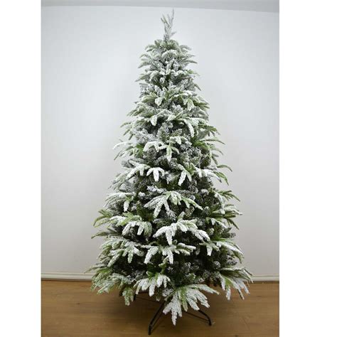 Real Look Designer Artificial Christmas Tree Snow Covered Xmas Decorations Ebay