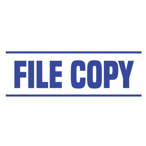 Double Line File Copy Stamp