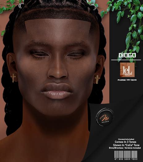 Second Life Marketplace Melanin Diogo Coco Face Appliers W Shape