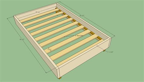 Bed Frame Plans Howtospecialist How To Build Step By Step Diy Plans