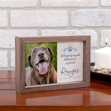 Personalized Pet Memorial With Halo And Wings Table Top Sign