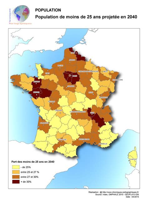Densité De La Population En France - Analyse cartographique de la population française : structure, densité