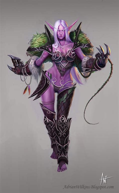 Nightelf Druid By Adrian W On Deviantart World Of Warcraft Night Elf