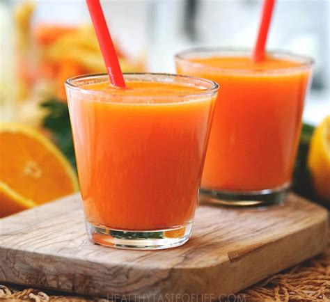 Carrot Orange Ginger Juice Recipe 1 Healthy Taste Of Life
