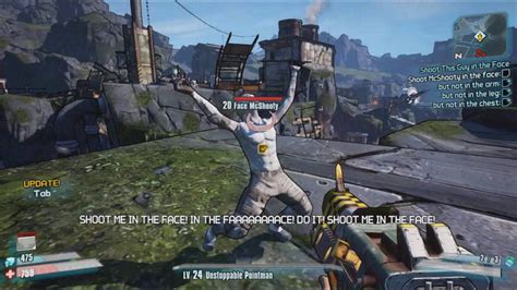 Borderlands 2 Shooting Face Mcshooty In The Face Youtube