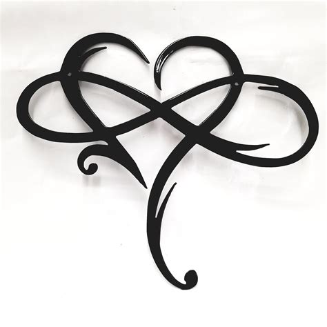 Infinity Symbol With Heart Metal Sign Wall Art In 2021 Infinity