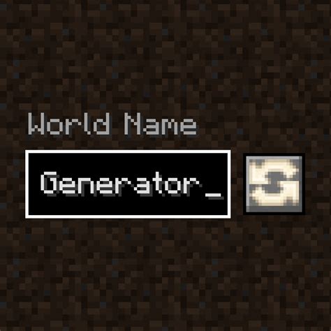 World Name Generator Minecraft Mod