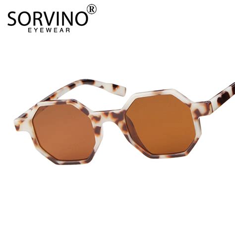sorvino unique vintage women octagon sunglasses 2020 brand designer skinny frame square sun