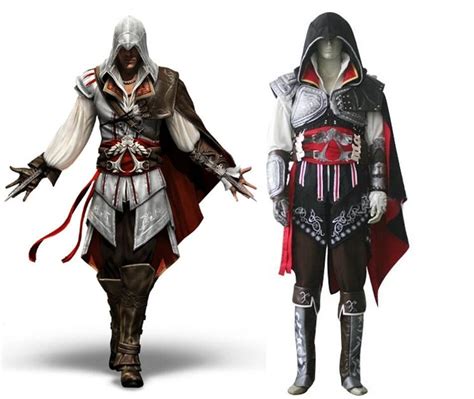 Assassins Creed Cosplay Ezio Auditore Costume Helloween Hot New Costume