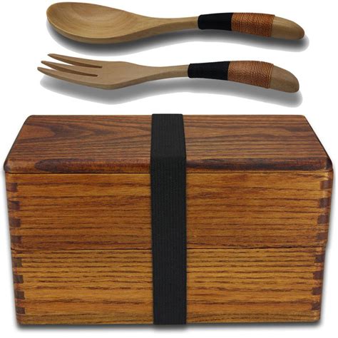 Lunch Boxes Aoosy Japanese Traditional Natural Wooden