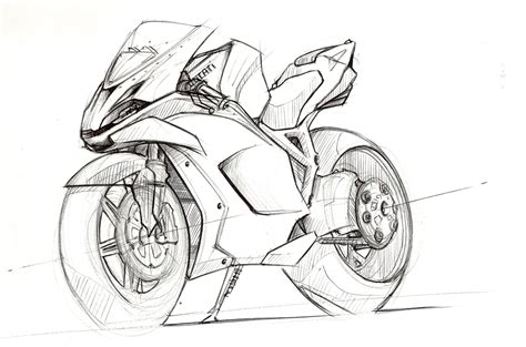 Motorcycles Sketches By Clément Lagneau At