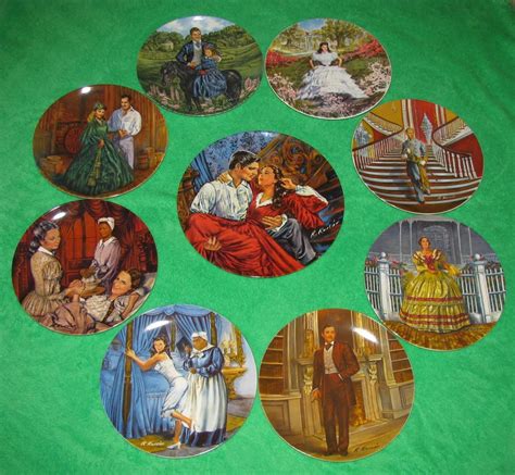 Gone With The Wind Collection Complete Knowles 9 Plate Set Amazon Co