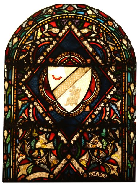 An Antique Stained Glass Window Panel Uk Heritage