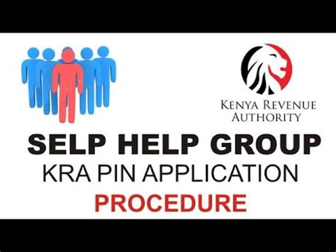 Self Help Group Kra Pin Application Procedure Youtube