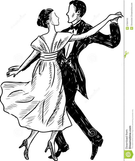 Dancing Couple Stock Vector Illustration Of Isolated 27994105