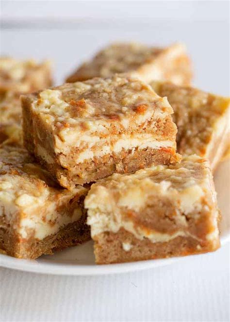 Carrot Cake Bars Cookie Dough And Oven Mitt