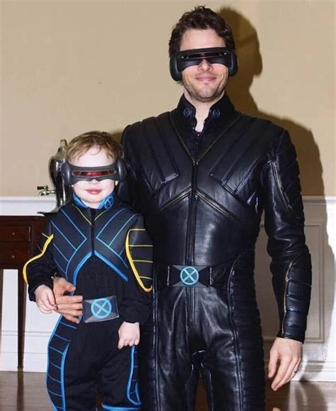 James Marsden And His Son In Their Cyclops Outfits For Halloween Years