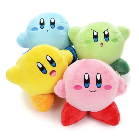 Kirby Multicolored Big Plushies Plushies Kirby Kawaii Plushies