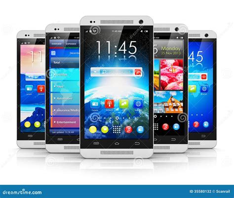 Modern Touchscreen Smartphones Stock Photography Image 35580132