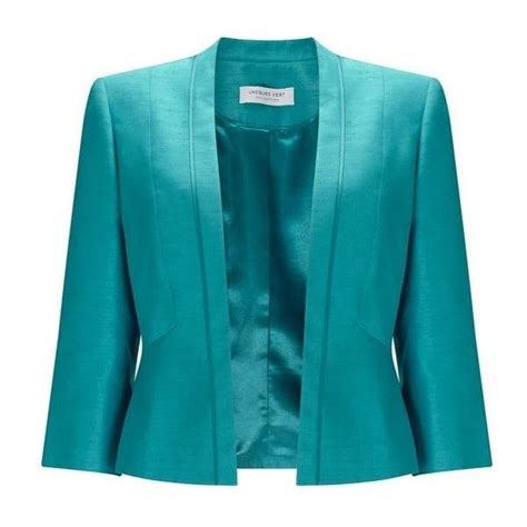 Jacques Vert Ellie Peacock Shantung Jacket 120 Aud Liked On Polyvore