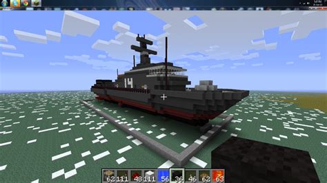 Hms Artitz Block Navy Destroyer Minecraft Project