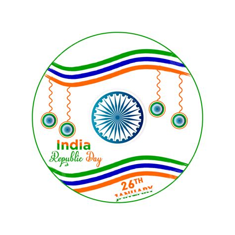India Republic Day Vector Png Images India Republic Day Circle Design