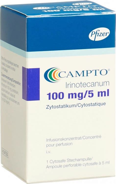 Campto Infusionskonzentrat 100mg5ml Cytosafe 5ml In Der Adler Apotheke