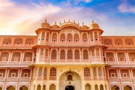 City Palace Jaipur Exterior Architecture Structure At Rajastha India