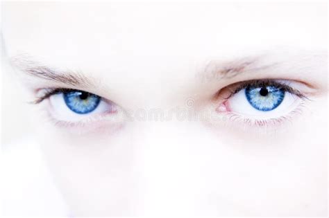 Intense Blue Eyes Stock Image Image Of Close Girl Portrait 1087609