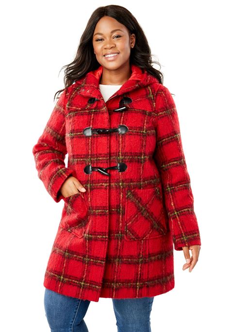 Classic Duffle Coat Womens Plus Size Clothing Duffle Coat Winter