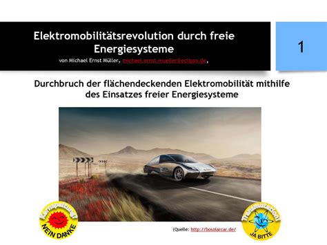 Elektromobilitätsrevolution durch freie Energiesysteme ppt herunterladen