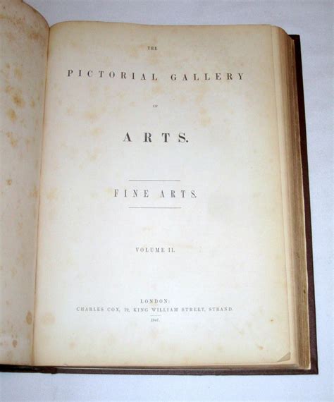 The Pictorial Gallery Of Arts Useful Arts And Fine Arts 2 Volumes Bound