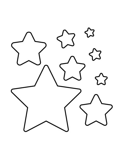 Many Stars Stencil Free Stencils Star Stencil Star Coloring Pages