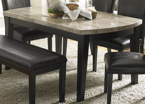 Cristo Marble Top Dining Table From Homelegance 5070 64