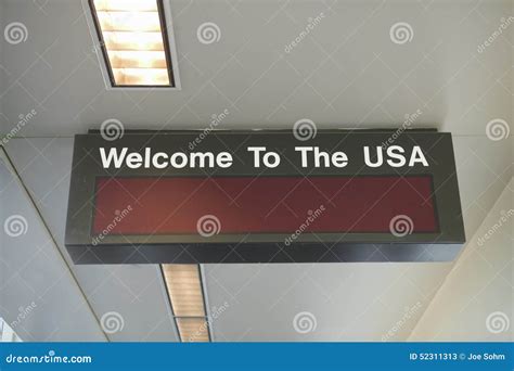 Customs Area Of An International Airport United States Stock Image