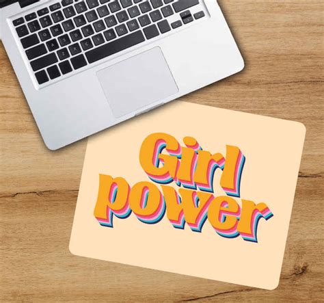 Girl Power Quote With Flowers Mousepad With Quotes Tenstickers