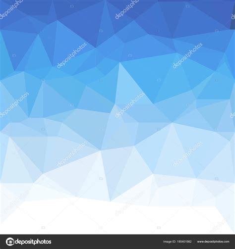 Abstract Blue Polygonal Triangle Background Vector Polygon Which