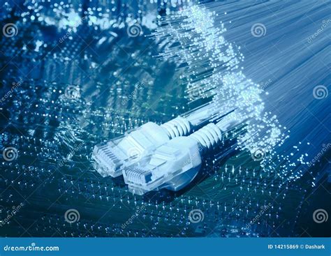 Fiber Optical Cable Background Stock Image Image Of Digital Complex