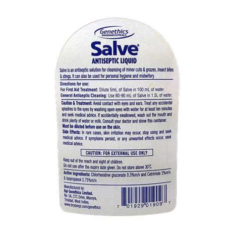 Genethics Salve Antiseptic Liquid 500ml Bel Air Store Limited