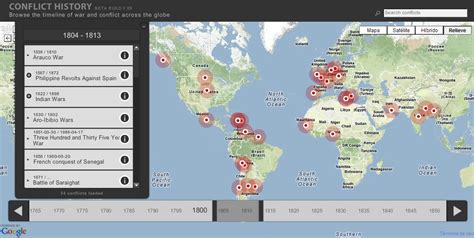 Mapa Interactivo De Los Conflictos Armados Mundiales A Lo Largo De La