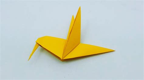Easy Origami Hummingbird Making Tutorial How To Make Paper Hummingbird