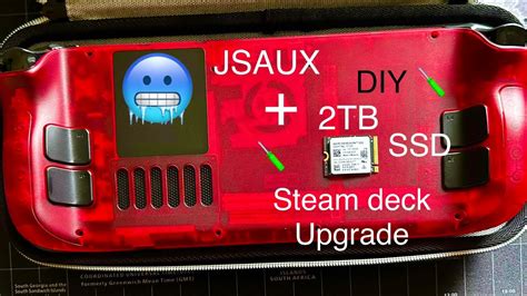 Red Jsaux Backplate Mod 3tb Steam Deck Upgrade Youtube