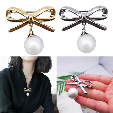 Fashion Brooches Butterfly Bow Pearls Brooch Pins Women Jewelry Ebay