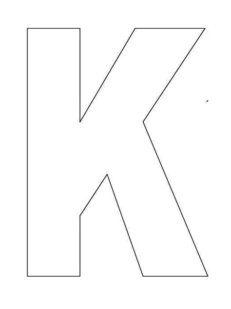 Block Letter K Template 2 Easy Ways To Facilitate Block Letter K