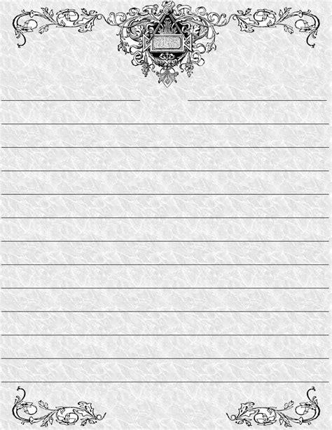Printable writing templates letter paper with lines stationery free. 9 Best Standard Printable Lined Writing Paper - printablee.com