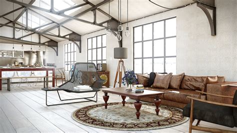 Industrial Chic Living Room Design Ideas