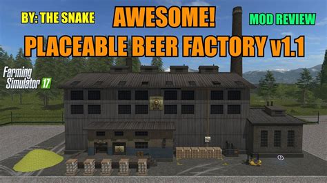Fs17 Placeable Beer Factory V11 Mod Review Youtube