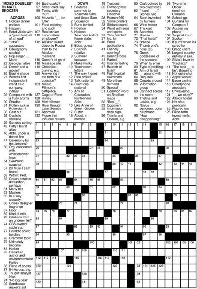 Here are the bible word search printable pages. Los Angeles Times Sunday Crossword Puzzle | Puzzles | rutlandherald.com