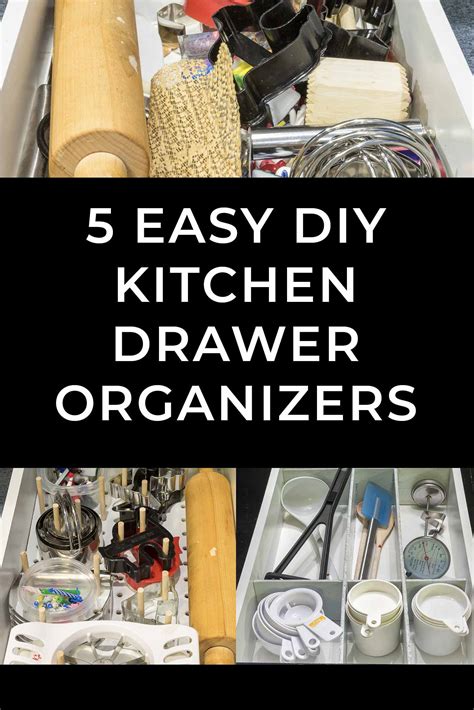 Easy Diy Kitchen Drawer Organizer Ideas