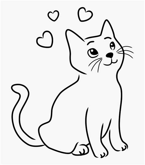 Outline Cat Clipart Clip Art Library